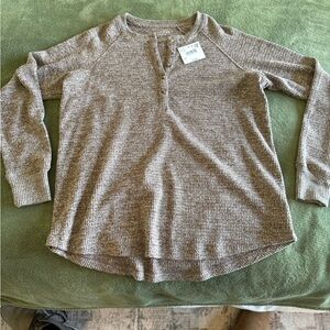 American Eagle Cozy Brown Sweater
